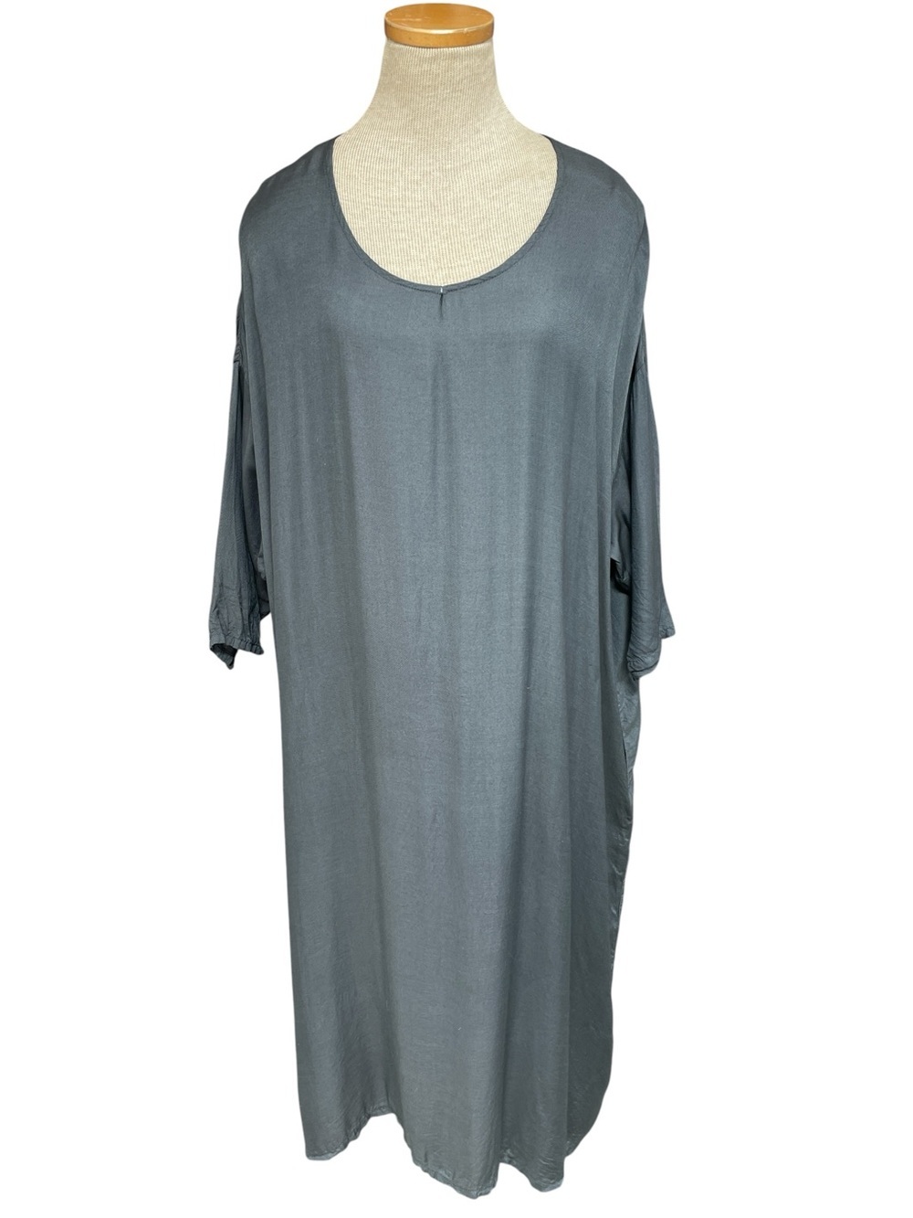 CP Shades Dress Lagenlook Minimalist Oversized Shift Gray Made in USA Small